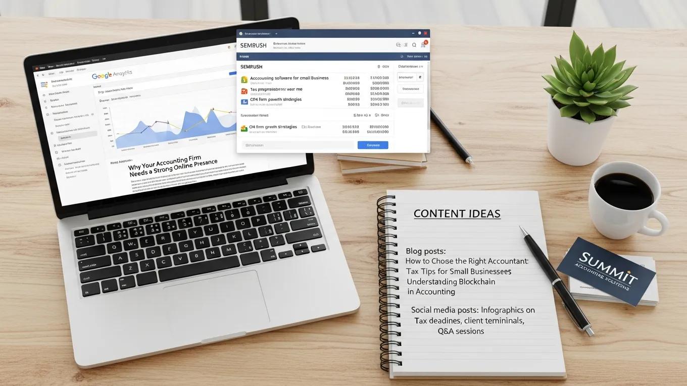 SEO and content marketing strategies for CPA and bookkeeping firms